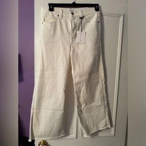 NWT Zenana high rise white crop